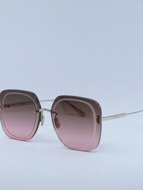 Dior ULTRADIOR SU B0F2 Sunglasses Gold Square Frame, Brown Lenses